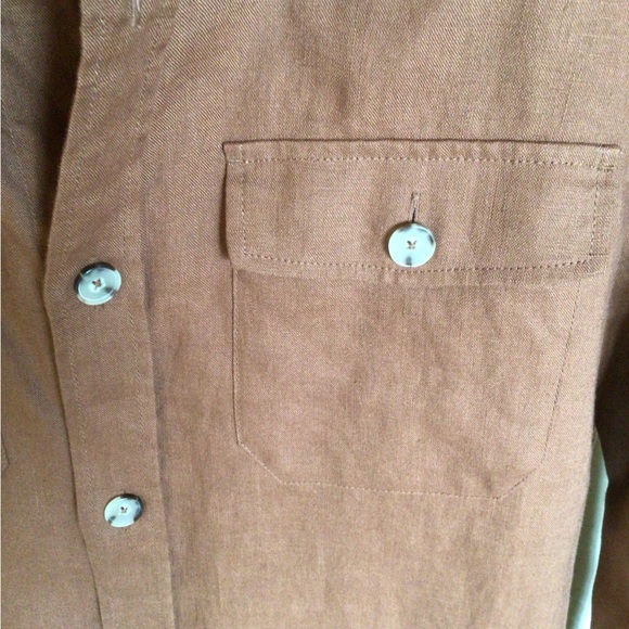 Mango Men’s M  Ming Man sustainable Linen button down - Picture 2 of 9
